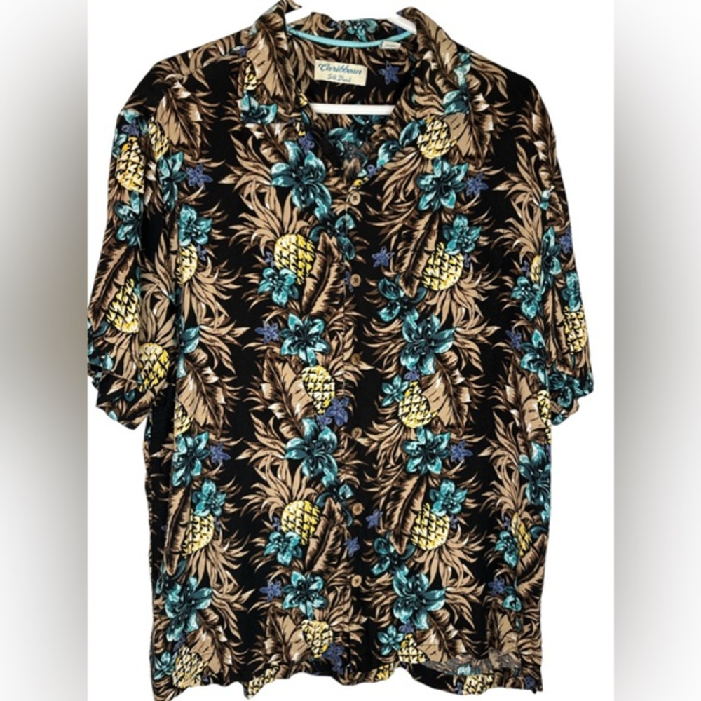 Caribbean Silk Blend Shirt Size Large‎